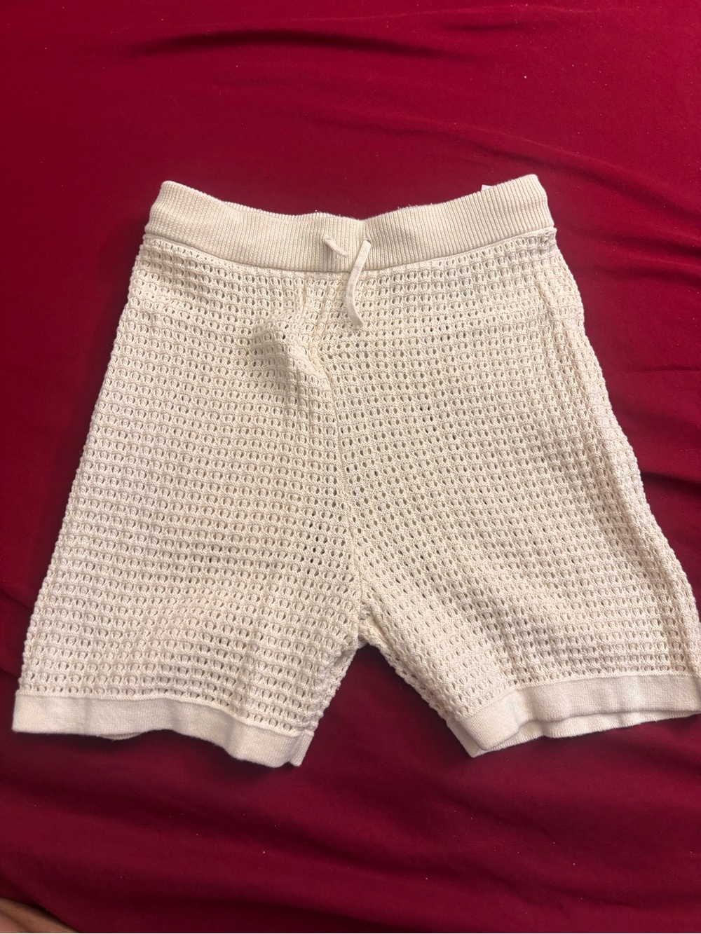 H&M Cream Knit Shorts